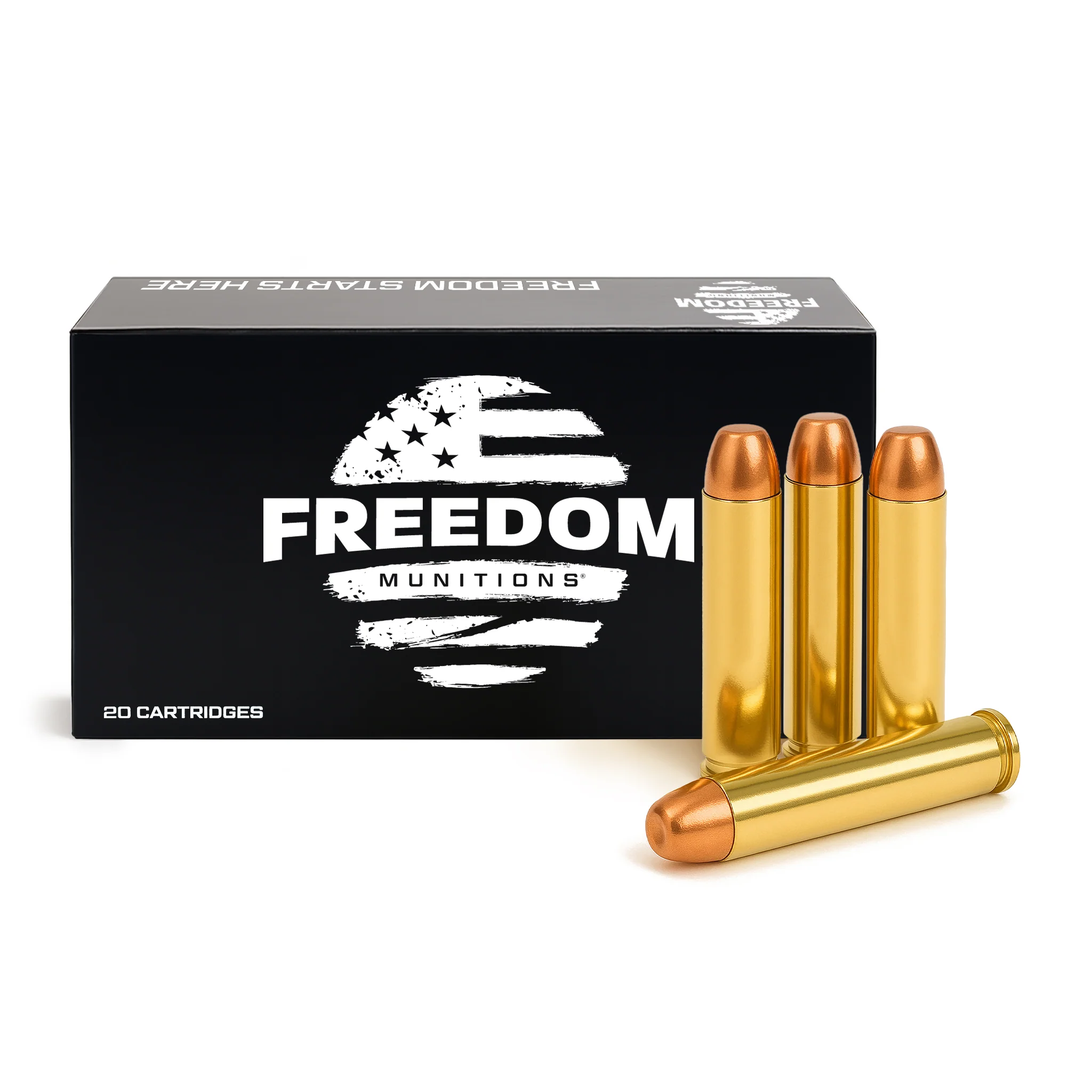 Freedom Munitions 45-70 Government Ammo- 300 Gr RNFP, 20 rounds, New