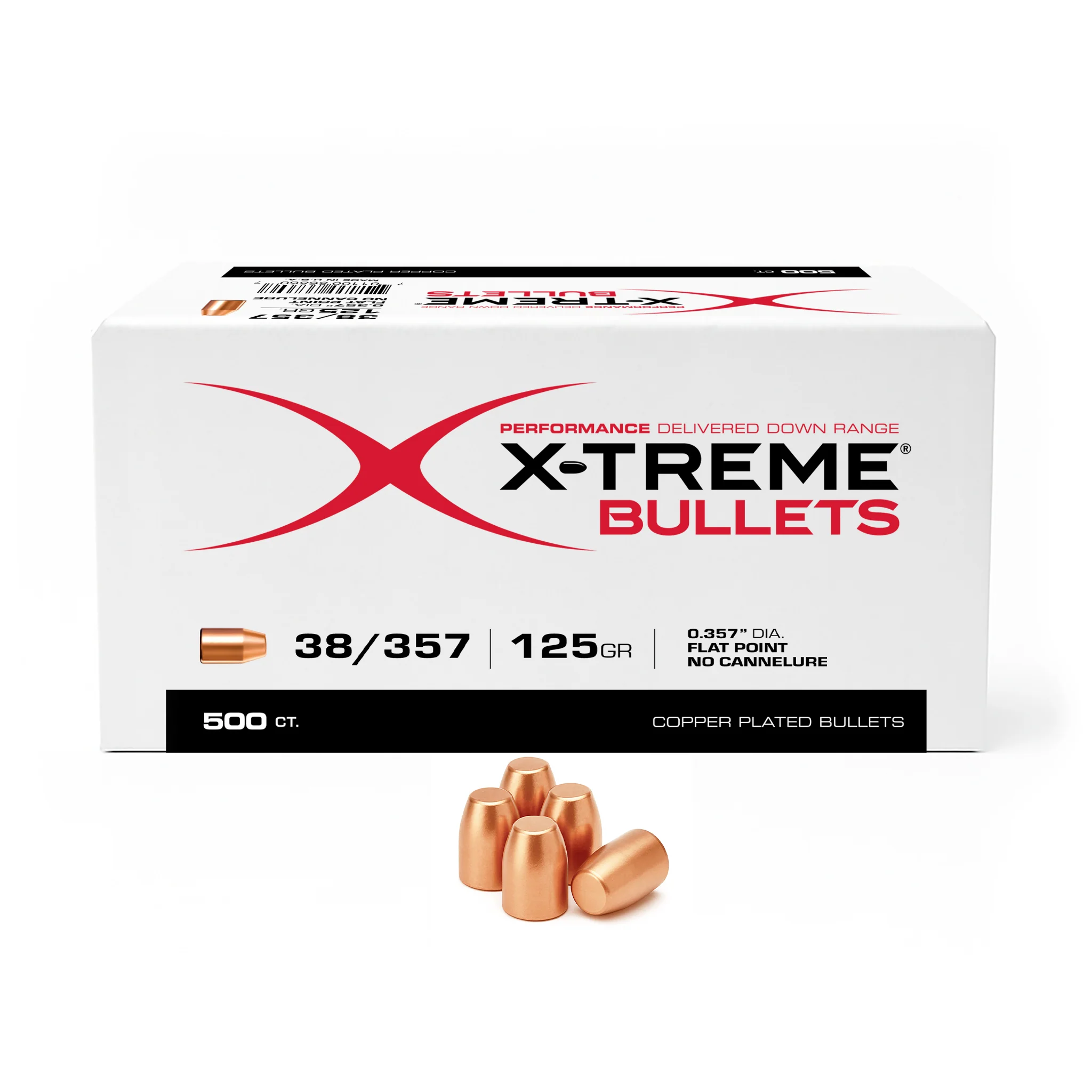 X-Treme 38/357 (.357) 125 Gr FP No Cannelure Bullet (not ammo)